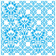 Stencil - Azulejo 20x20cm para Pintura Decorativa e Artesanato Stxx-372 - Litoarte