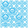 Stencil - Azulejo 20x20cm para Pintura Decorativa e Artesanato Stxx-372 - Litoarte