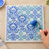 Stencil - Azulejo 20x20cm para Pintura Decorativa e Artesanato Stxx-372 - Litoarte