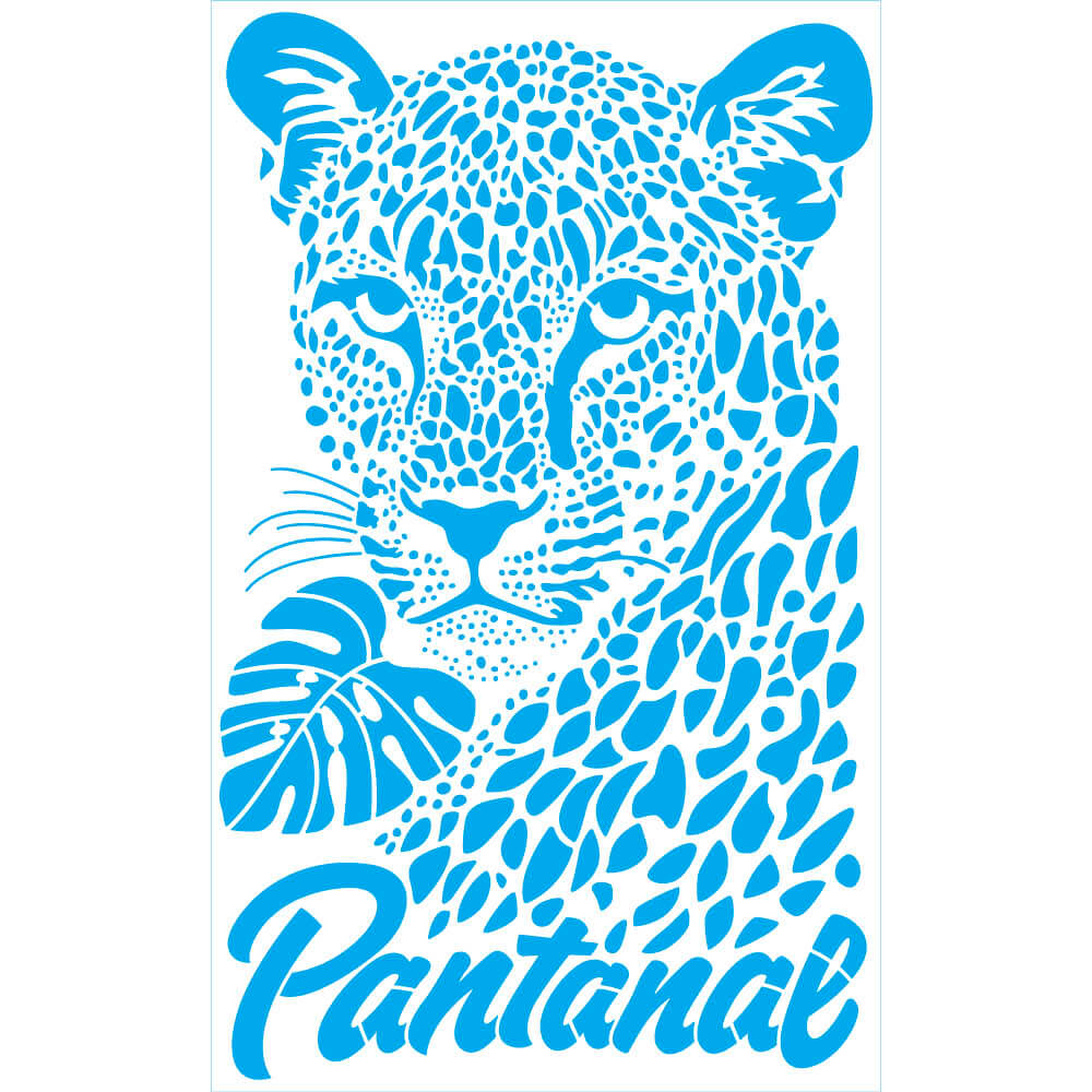 Stencil Pantanal 21x34cm para Pintura Decorativa e Artesanato St-479 - Litoarte