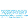 Stencil Estreito Numeros e Letras 8x28cm para Pintura Decorativa e Artesanato Ste-503 - Litoarte