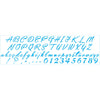 Stencil Estreito Numeros e Letras 1 8x28cm para Pintura Decorativa e Artesanato Ste-504 - Litoarte