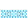 Stencil Estreito Arabescos 3 8x28cm para Pintura Decorativa e Artesanato Ste-497 - Litoarte