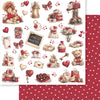 Papel para Scrapbook Dupla Face Romantico 30,5x30,5cm para Scrapbook e Papelaria Criativa Sd-1433 - Litoarte