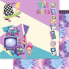 Papel para Scrapbook Dupla Face Anos 90 30,5x30,5cm para Scrapbook e Papelaria Criativa Sd-1422 - Litoarte