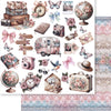 Papel para Scrapbook Dupla Face Viagem 30,5x30,5cm para Scrapbook e Papelaria Criativa Sd-1427 - Litoarte