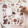 Papel para Scrapbook Dupla Face Vintage 30,5x30,5cm para Scrapbook e Papelaria Criativa Sd-1436 - Litoarte