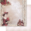 Papel para Scrapbook Dupla Face Dama Vintage 1 30,5x30,5cm para Scrapbook e Papelaria Criativa Sd-1434 - Litoarte