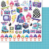 Papel para Scrapbook Dupla Face Tape Vibes 30,5x30,5cm para Scrapbook e Papelaria Criativa Sd-1423 - Litoarte