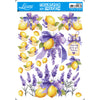 Transfer de Imagem Médio Limao e Lavanda 15x19,5cm para Artesanato e Decoração Tim-034 - Litoarte