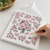 Transfer de Imagem Médio Rosas Cor de Rosas 15x19,5cm para Artesanato e Decoração Tim-033 - Litoarte