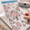 Transfer de Imagem Big Flores Pink 19,5x29,5cm para Artesanato e Decoração Tib-110 - Litoarte