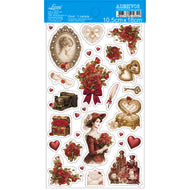 Adesivo com Recorte Love 1 10,5x18cm para Artesanato e Scrapbook Adl3-079 - Litoarte