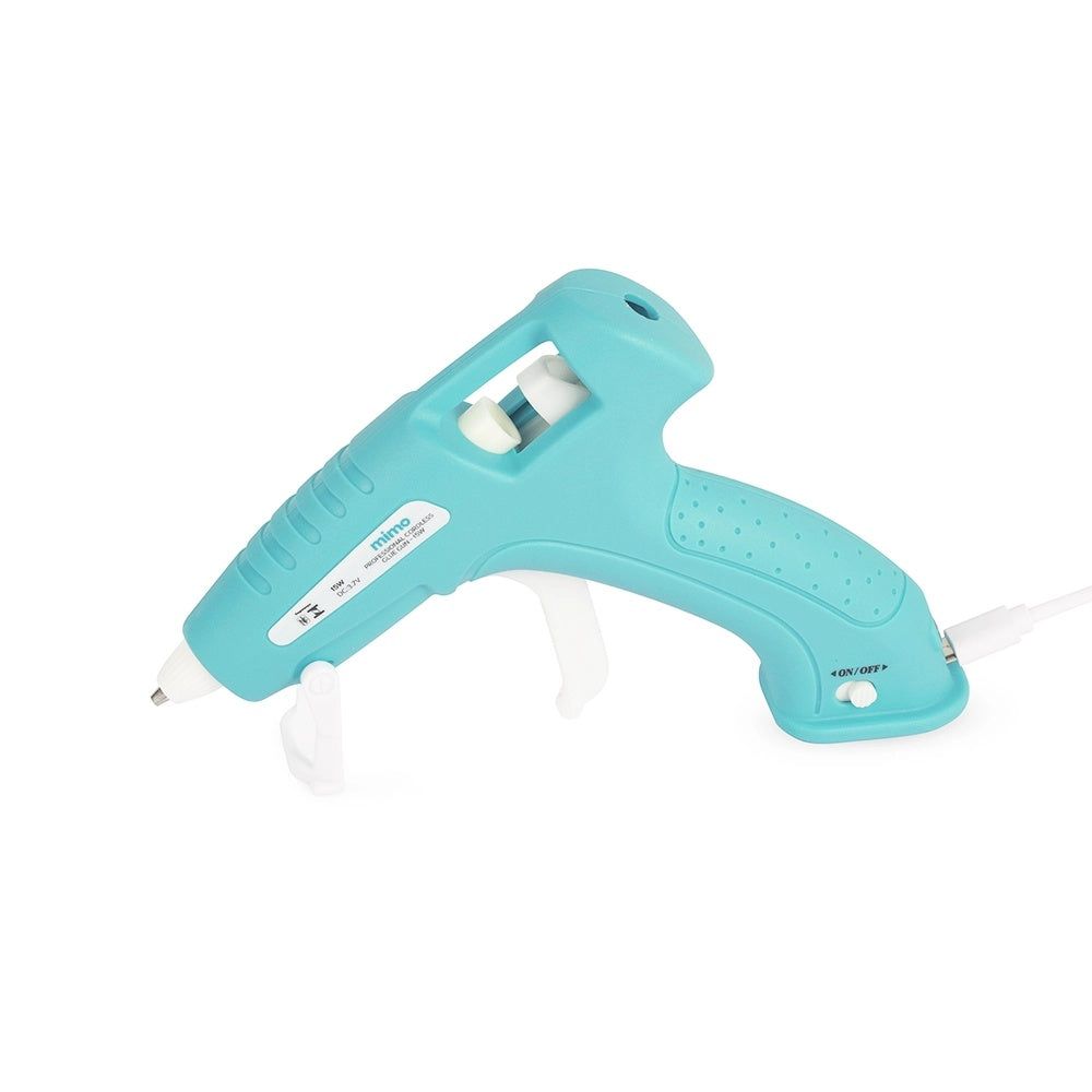 Pistola de Cola Quente Profissional Bivolt 20w com 3 Protetores para Dedo para Artesanato - Mimo