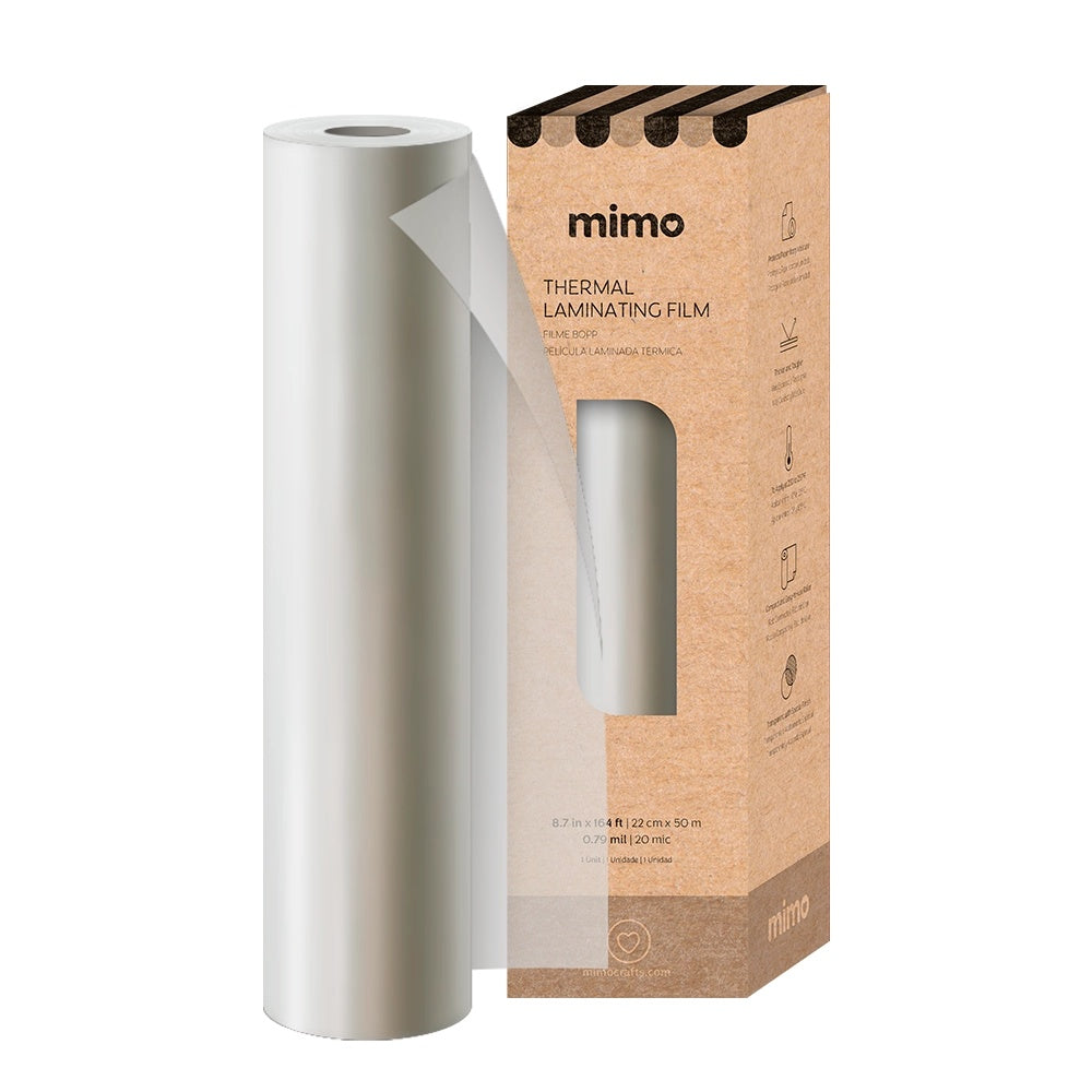 Película para Laminação Térmica Fosca 22cmx50m para Papelaria Personalizada - Mimo