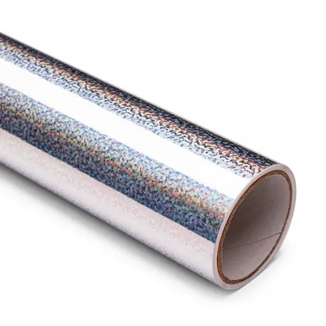 Adesivo Vinil Holográfico Estelar Prata 30,5x1,22m para Artesanato e Personalização - Mimo
