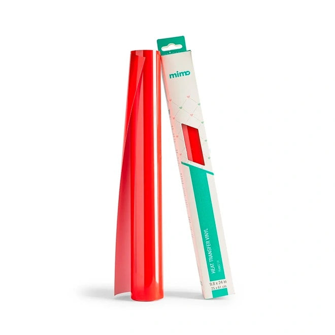 Vinil de Transferência Térmica Vermelho Carmim Color Pop 25x21cm para Artesanato e Personalização - Mimo