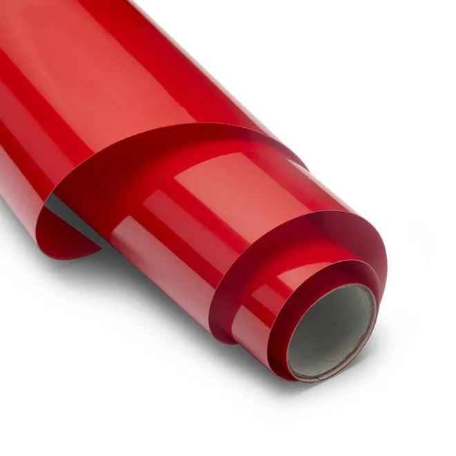 Vinil de Transferência Térmica Vermelho Carmim Color Pop 25x21cm para Artesanato e Personalização - Mimo