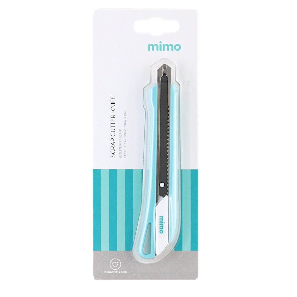 Estilete para Scrapbook 9mm com Lâmina Retrátil para Papelaria Criativa - Mimo