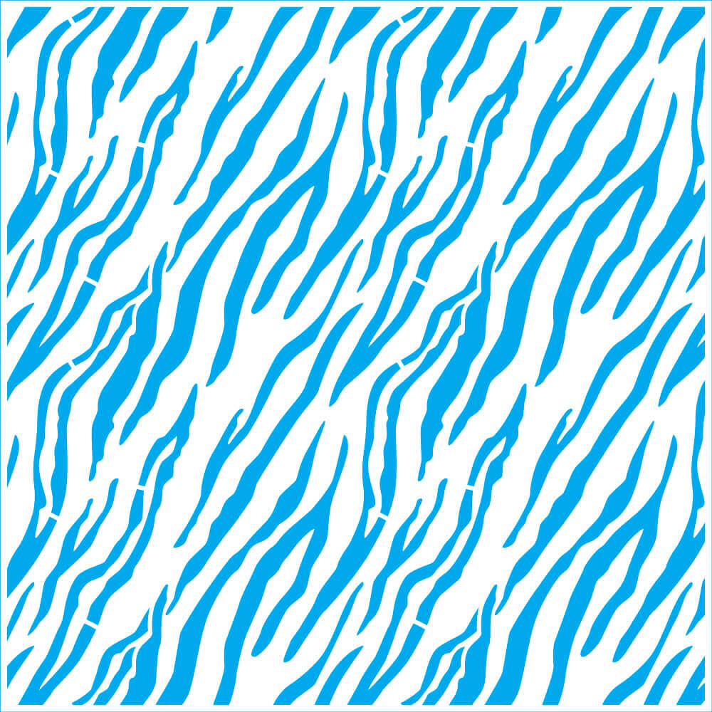 Stencil - Estampa de Tigre 20x20cm para Pintura Decorativa e Artesanato Stxx-380 - Litoarte