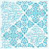 Stencil - Arabescos 10 20x20cm para Pintura Decorativa e Artesanato Stxx-371 - Litoarte