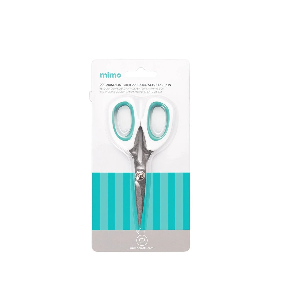 Tesoura de Precisão Premium Antiaderente 12,5cm para Scrapbook e Artesanato - Mimo