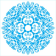 Stencil - Arabescos 7 20x20cm para Pintura Decorativa e Artesanato Stxx-368 - Litoarte