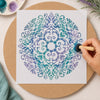 Stencil - Arabescos 7 20x20cm para Pintura Decorativa e Artesanato Stxx-368 - Litoarte