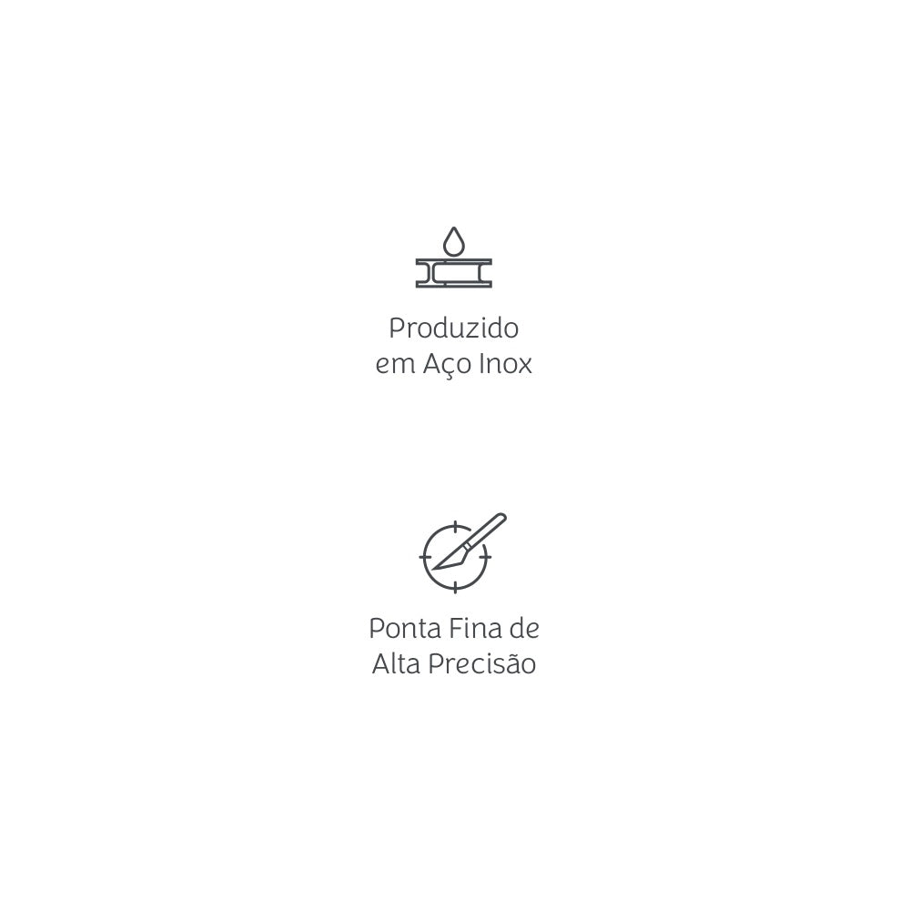 Estojo com 2 Pinças de Precisão Reta e Angular para Scrapbook e Artesanato - Mimo