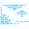 Stencil Médio Arabescos 3 17x21cm para Pintura Decorativa e Artesanato Stm-811 - Litoarte