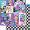 Papel para Scrapbook Dupla Face Anos 90 1 30,5x30,5cm para Scrapbook e Papelaria Criativa Sd-1424 - Litoarte