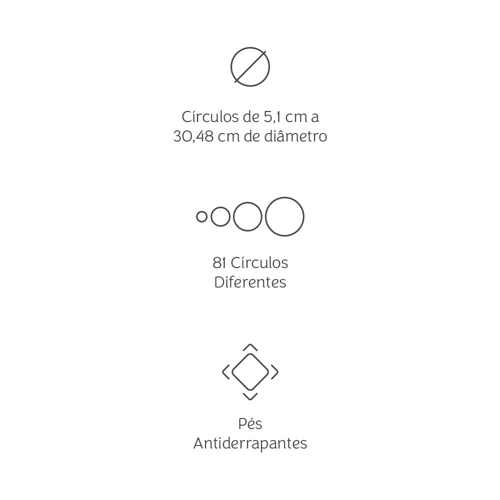 Cortador Circular para Scrapbook, Artesanato e Papelaria Criativa - Mimo