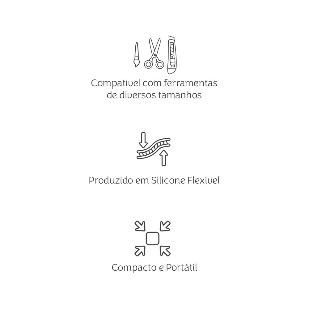 Organizador de Mesa para Ferramentas de Artesanato e Papelaria Criativa - Mimo