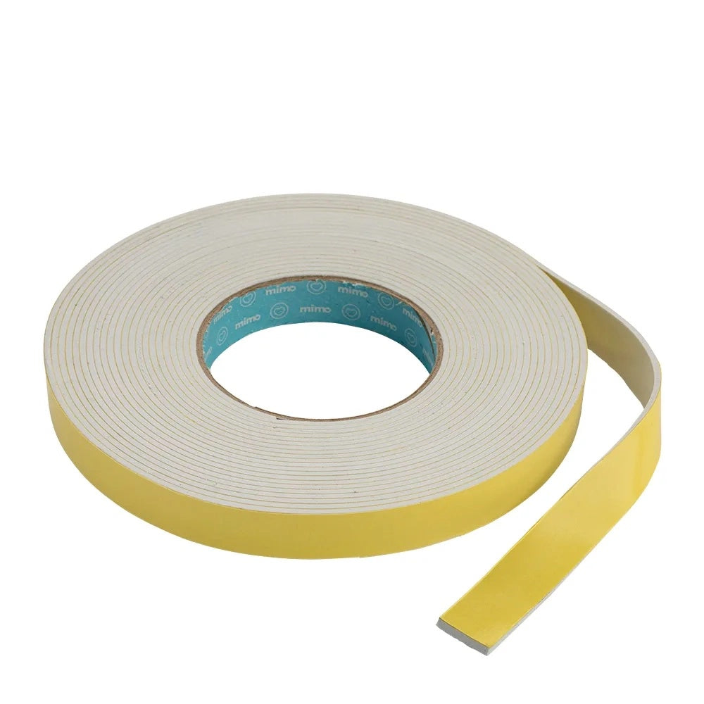Fita Banana Dupla Face Branca 19mmx2mmx10m para Scrapbook e Papelaria Criativa - Mimo