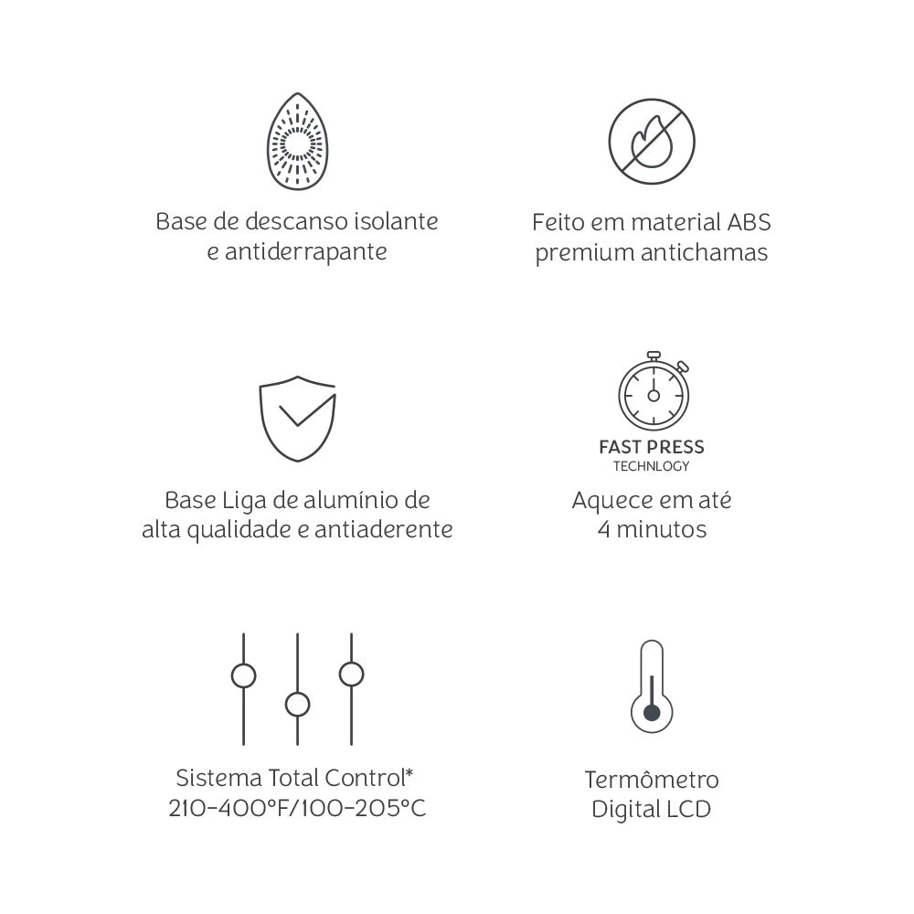 Mini Prensa Térmica Pressing 110v para Artesanato e Personalização - Mimo