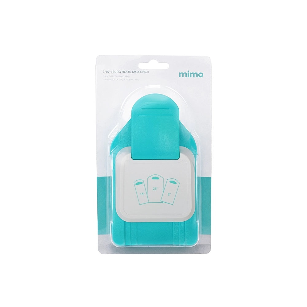 Furador de Papel Tag Euro 3 em 1 para Scrapbook e Papelaria Criativa - Mimo