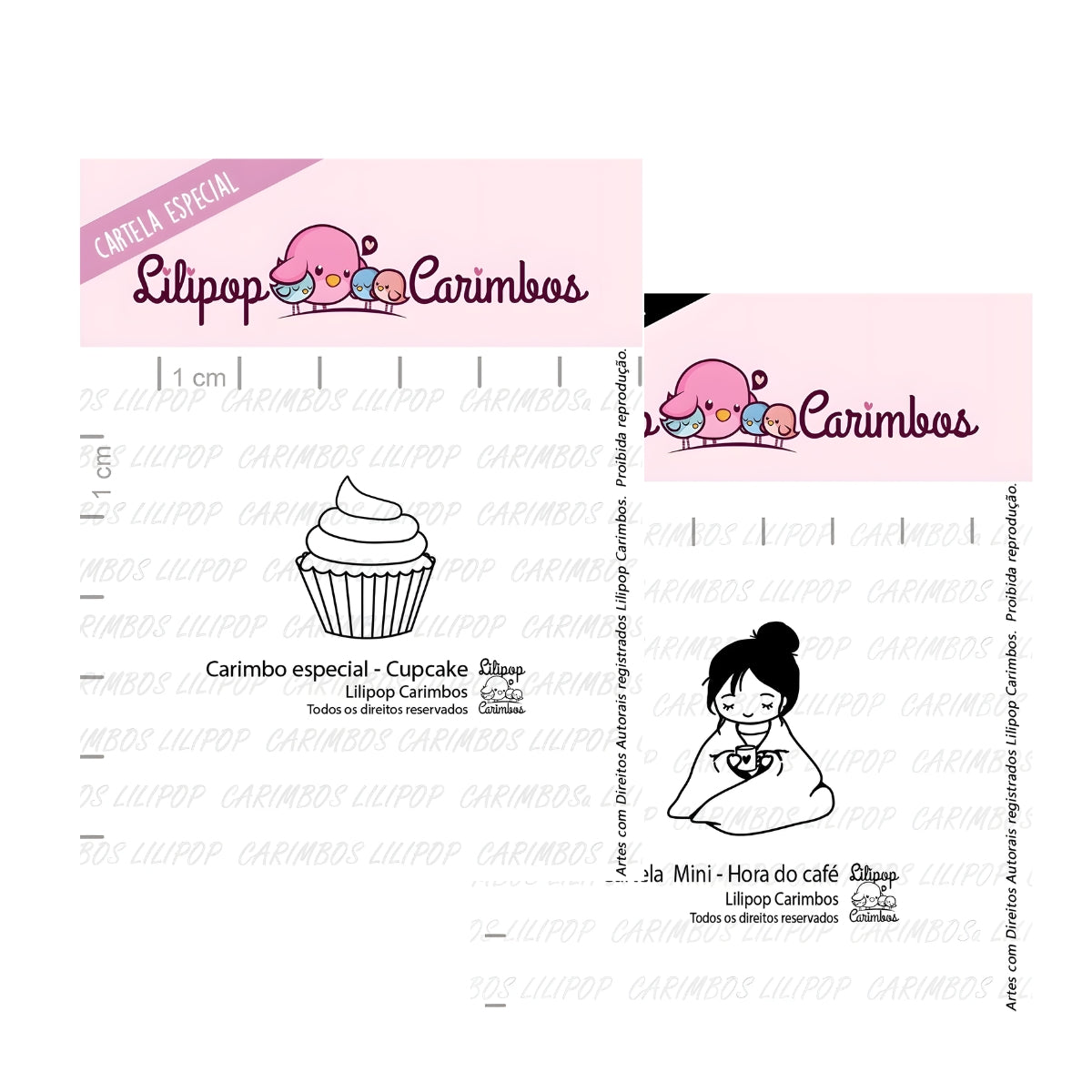 Carimbos Comidas Bebidas Scrapbook Artesanato - Lilipop