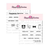Carimbos para Planner Scrapbook Artesanato - Lilipop