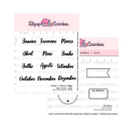 Carimbos Datas Meses Números Planner - Lilipop