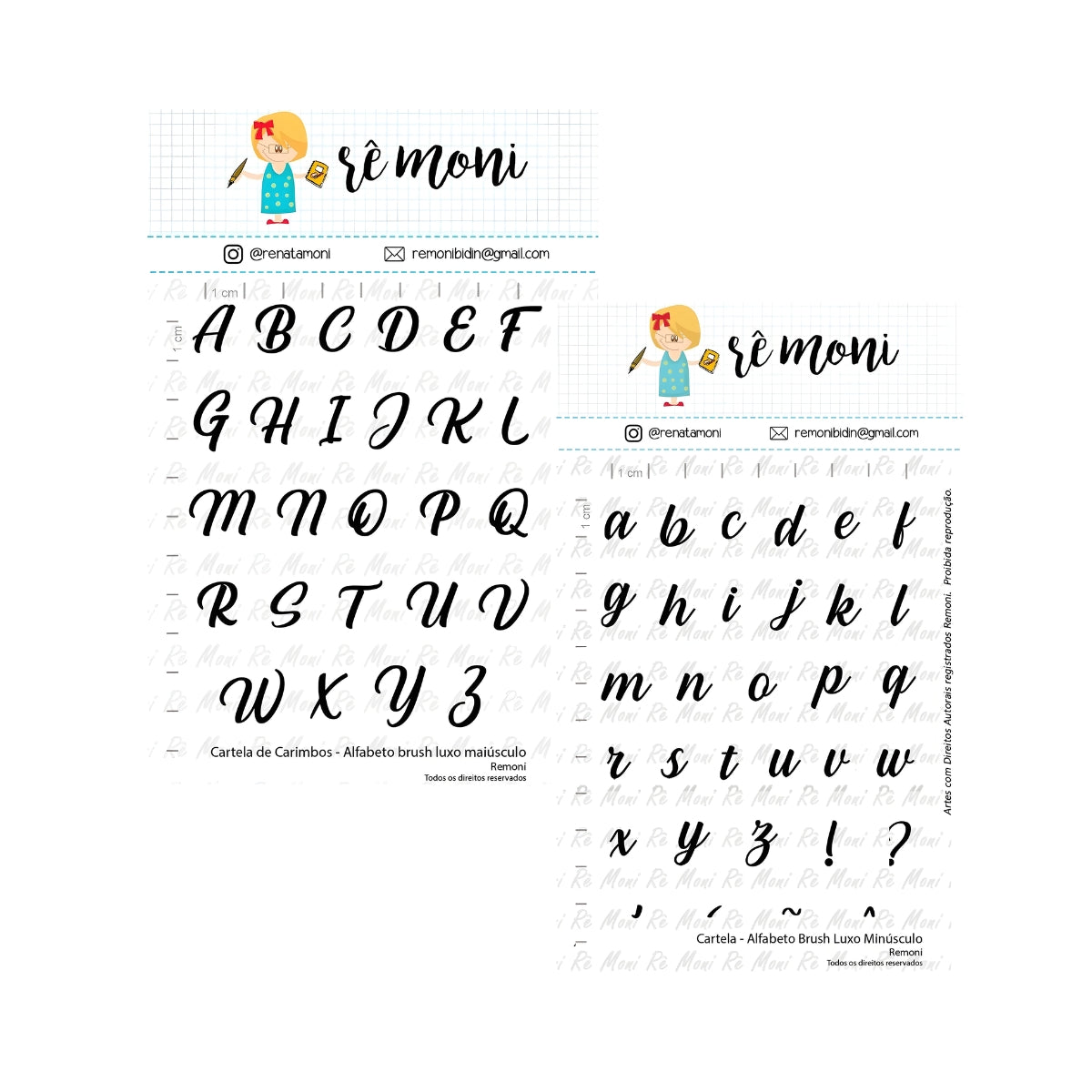 Carimbos Alfabeto Scrapbook Artesanato - Lilipop