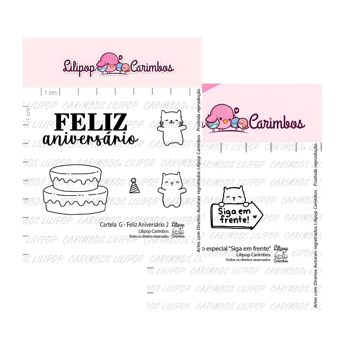 Carimbos Frases Sentimentos Scrapbook - Lilipop