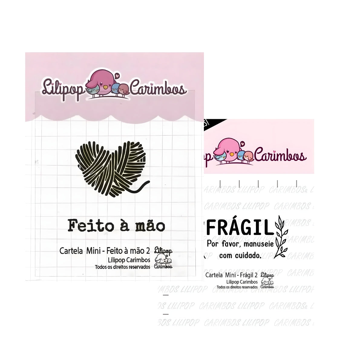 Carimbos Embalagens Artesanato Scrapbook - Lilipop
