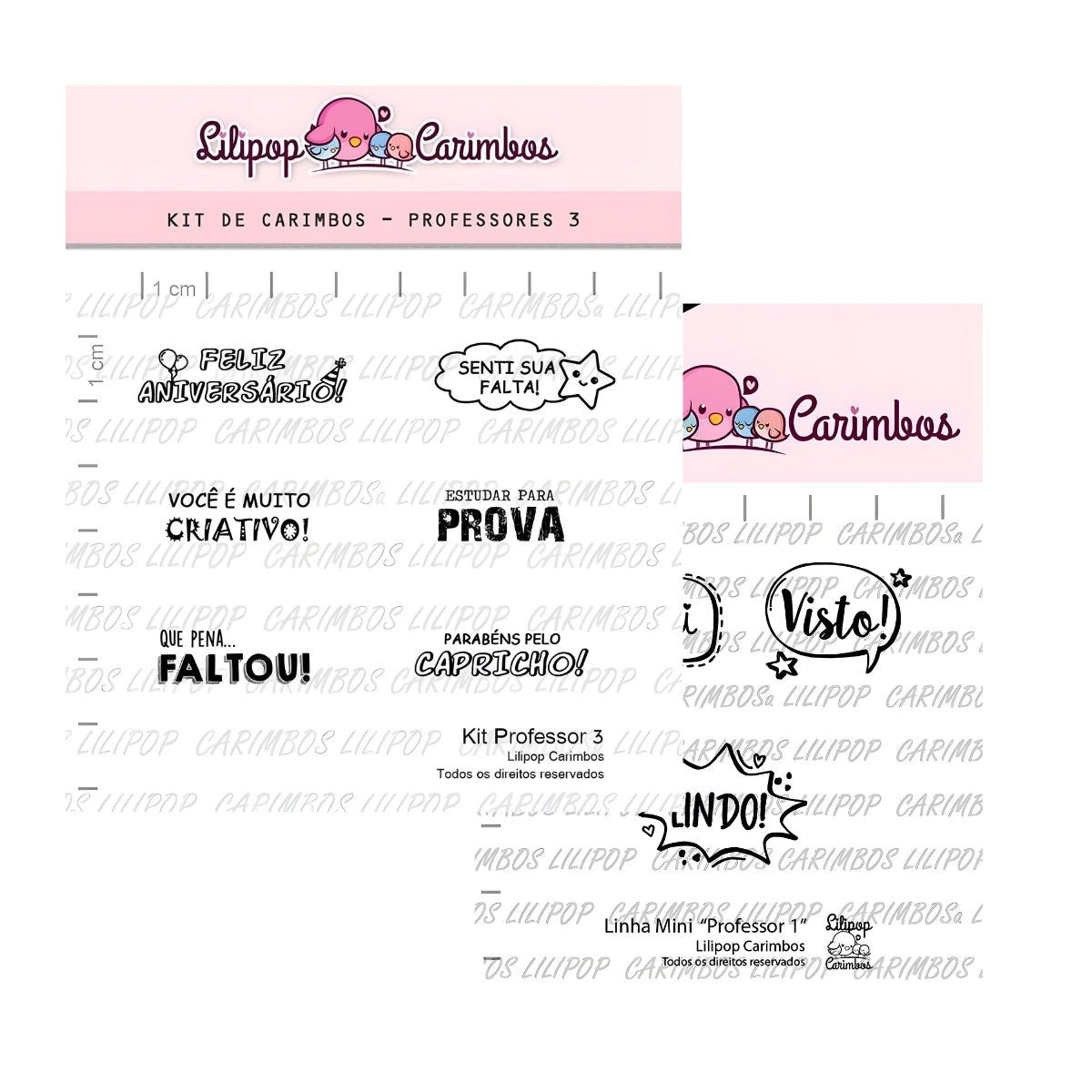 Carimbos Professor Scrapbook Artesanato - Lilipop