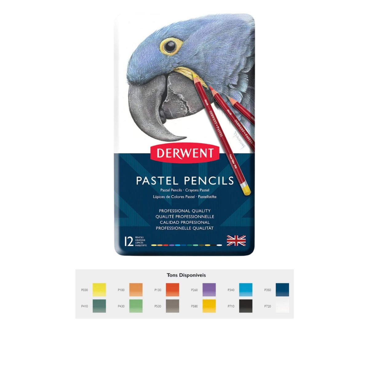 Estojo Lápis Pastel Aquarelável Macio - Derwent