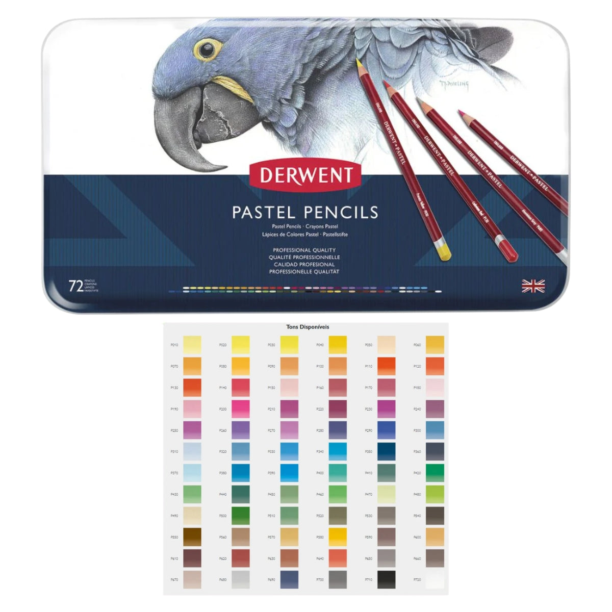 Estojo Lápis Pastel Aquarelável Macio - Derwent