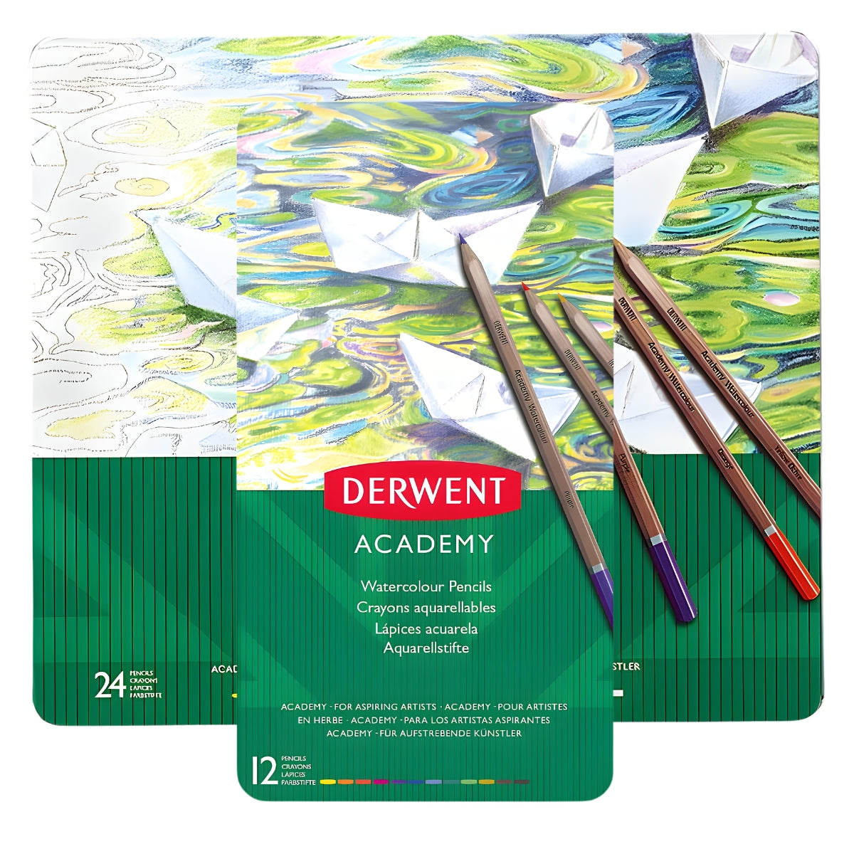 Estojo Lápis de Cor Aquarelável Academy - Derwent