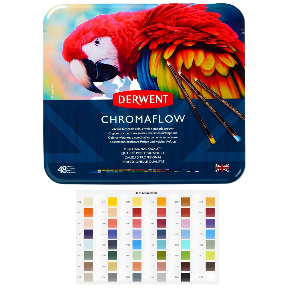 Estojo Lápis de Cor Chromaflow Macio - Derwent