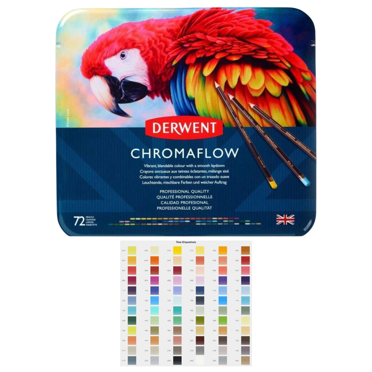 Estojo Lápis de Cor Chromaflow Macio - Derwent