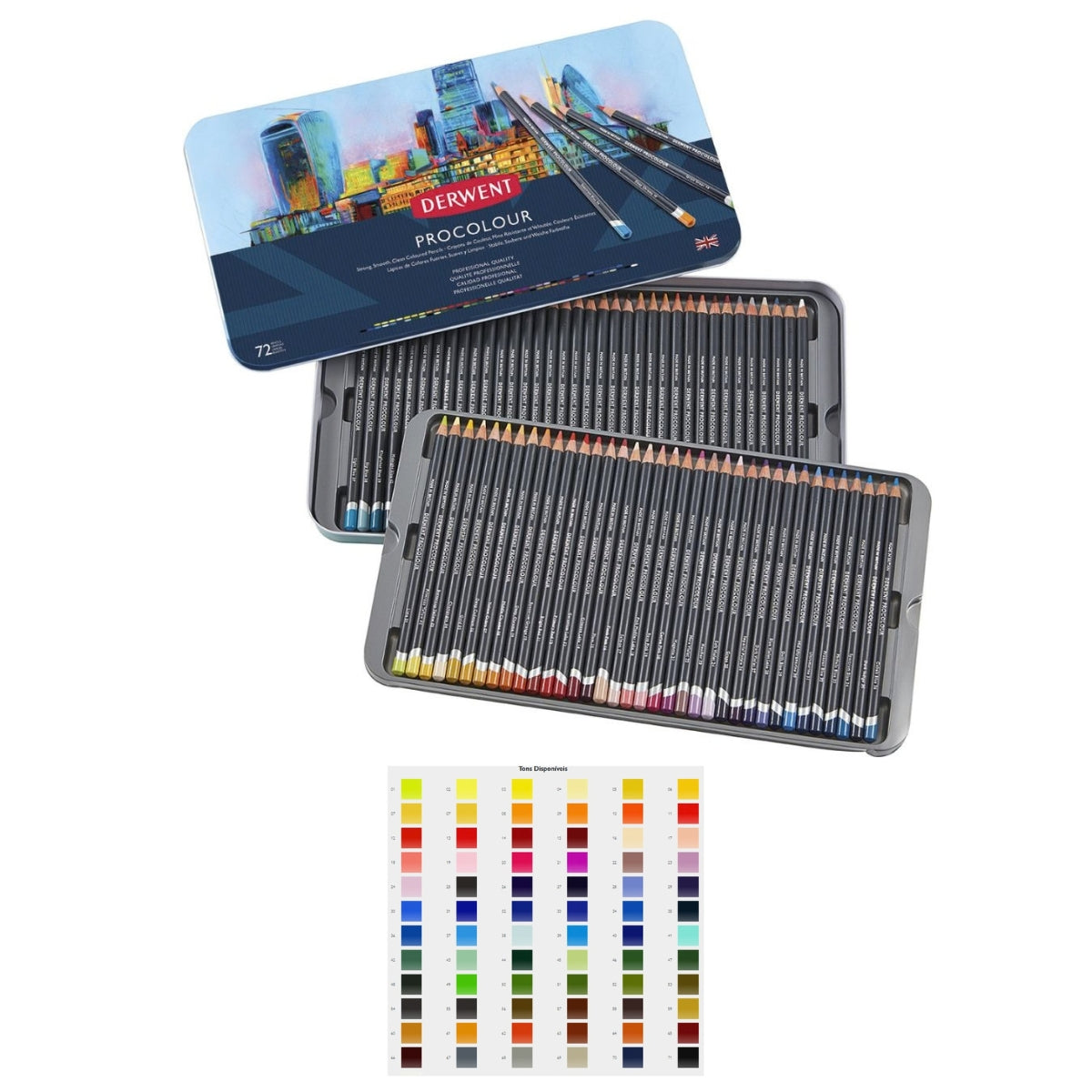 Estojo Lápis de Cor Permanente Procolour - Derwent