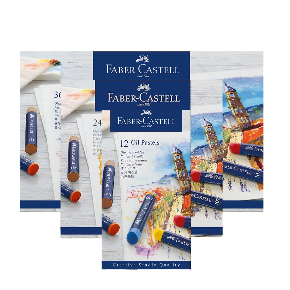 Estojo Giz Pastel Oleoso Creative Studio - Faber-Castell